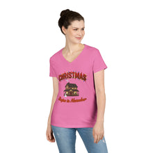 Load image into Gallery viewer, Warm Funny Christmas Ladies' V-Neck T-Shirt