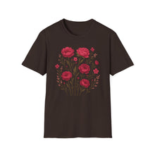 Load image into Gallery viewer, Peonies Floral T-Shirt Floral Illustration Softstyle T-Shirt | Comfortable Everyday Wear, Gift for Plant Lovers, Eco-Friendly Tee, Casual Fashion
