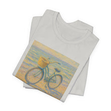 Load image into Gallery viewer, Monet Style Beach Cruiser T-Shirt for Women, Cruising Through the Canvas Art Tee