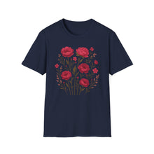 Load image into Gallery viewer, Peonies Floral T-Shirt Floral Illustration Softstyle T-Shirt | Comfortable Everyday Wear, Gift for Plant Lovers, Eco-Friendly Tee, Casual Fashion