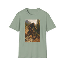 Load image into Gallery viewer, Can’t Catch a Legend T-Shirt – Funny Sasquatch MTB Shirt | Bigfoot Mountain Bike Tee | Mountain biker , MTB shirt