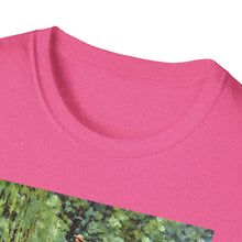 Load image into Gallery viewer, Impressionist Bridge Bike Ride Tee Inspired by Monet Vintage Art T-Shirt Art Lover Gift, Nature Apparel, Birthday Gift, Relaxed Fit