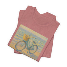 Load image into Gallery viewer, Monet Style Beach Cruiser T-Shirt for Women, Cruising Through the Canvas Art Tee