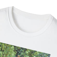 Load image into Gallery viewer, Impressionist Bridge Bike Ride Tee Inspired by Monet Vintage Art T-Shirt Art Lover Gift, Nature Apparel, Birthday Gift, Relaxed Fit