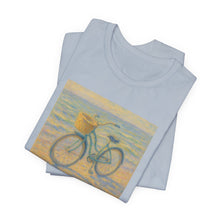Load image into Gallery viewer, Monet Style Beach Cruiser T-Shirt for Women, Cruising Through the Canvas Art Tee