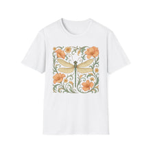 Load image into Gallery viewer, Art Nouveau Dragonfly T‑Shirt • Floral Insect Vintage Botanical Tee • Nature Lover Gift, Summer Outfit