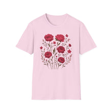 Load image into Gallery viewer, Peonies Floral T-Shirt Floral Illustration Softstyle T-Shirt | Comfortable Everyday Wear, Gift for Plant Lovers, Eco-Friendly Tee, Casual Fashion