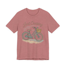 Load image into Gallery viewer, Just Cruising T-shirt, Summer Vibes Tee, Casual Graphic Shirt, Beach Vacation Top, Unisex Jersey Shirt