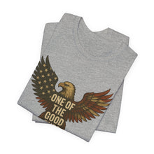 Load image into Gallery viewer, American Flag Eagle Unisex Tee - Patriotic Shirt, USA Independence Day Top, Fourth of July Apparel, Veteran Gift, Memorial Day Tee