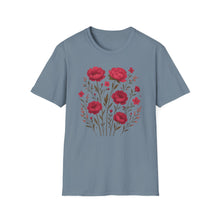Load image into Gallery viewer, Peonies Floral T-Shirt Floral Illustration Softstyle T-Shirt | Comfortable Everyday Wear, Gift for Plant Lovers, Eco-Friendly Tee, Casual Fashion