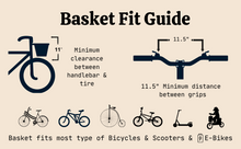 Load image into Gallery viewer, NEW! Tote & Kari Bicycle Basket W/ built in Cup and phone holder.