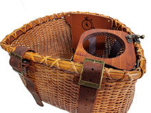 Load image into Gallery viewer, Basket Strap Premium Leather Belt/Brass Buckle for Adult,Kids Baskets, Adjustable Size,Vintage Style, Brown 1 Pair, 2 Pieces Length 11.5" Width 1"