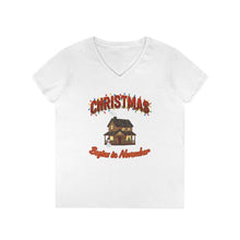 Load image into Gallery viewer, Warm Funny Christmas Ladies' V-Neck T-Shirt
