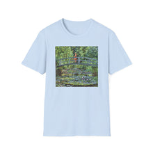 Load image into Gallery viewer, Impressionist Bridge Bike Ride Tee Inspired by Monet  Vintage Art T-Shirt Art Lover Gift, Nature Apparel, Birthday Gift, Relaxed Fit
