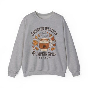 Pumpkin Spice Crewneck Sweatshirt, Cozy Fall Sweatshirt, Autumn Apparel, Thanksgiving Sweatshirt, Sweater Weather Fashion, Gift for [...]