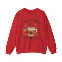 Load image into Gallery viewer, Pumpkin Spice Crewneck Sweatshirt, Cozy Fall Sweatshirt, Autumn Apparel, Thanksgiving Sweatshirt, Sweater Weather Fashion, Gift for [...]
