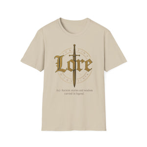 Legendary Lore Unisex Softstyle T-Shirt | Fantasy Graphic Tee for Gamers and Story Lovers | Great Gift for Birthdays, Holidays, or Every Day