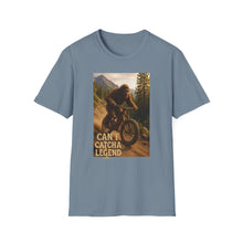 Load image into Gallery viewer, Can’t Catch a Legend T-Shirt – Funny Sasquatch MTB Shirt | Bigfoot Mountain Bike Tee | Mountain biker , MTB shirt
