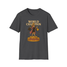 Load image into Gallery viewer, Crowned Fashionista Tee  World Champion Shopper Shirt, Gift for Women Who Love Shopping, Coffee &amp; Sass
