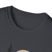 Load image into Gallery viewer, Moonlit Campfire Unisex Softstyle T-Shirt, Camping Shirt, Nature Lover Tee, Outdoor Adventure Apparel, Gift for Hikers, Summer Camping [...]
