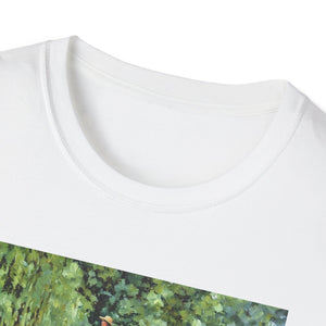 Impressionist Bridge Bike Ride Tee Inspired by Monet  Vintage Art T-Shirt Art Lover Gift, Nature Apparel, Birthday Gift, Relaxed Fit
