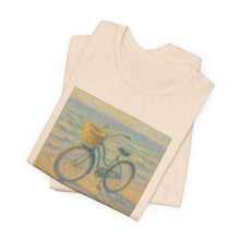 Load image into Gallery viewer, Monet Style Beach Cruiser T-Shirt for Women, Cruising Through the Canvas Art Tee

