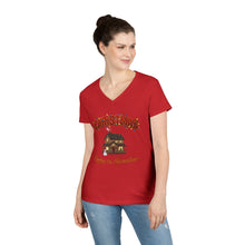 Load image into Gallery viewer, Warm Funny Christmas Ladies' V-Neck T-Shirt
