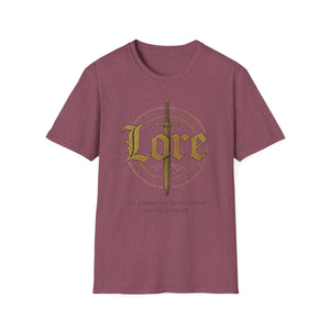 Legendary Lore Unisex Softstyle T-Shirt | Fantasy Graphic Tee for Gamers and Story Lovers | Great Gift for Birthdays, Holidays, or Every Day