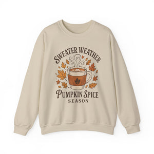 Pumpkin Spice Crewneck Sweatshirt, Cozy Fall Sweatshirt, Autumn Apparel, Thanksgiving Sweatshirt, Sweater Weather Fashion, Gift for [...]