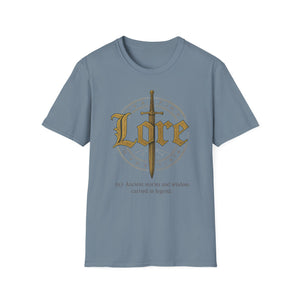 Legendary Lore Unisex Softstyle T-Shirt | Fantasy Graphic Tee for Gamers and Story Lovers | Great Gift for Birthdays, Holidays, or Every Day