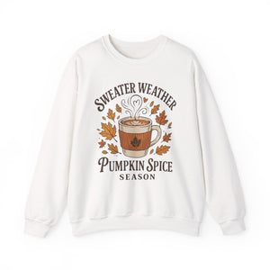 Pumpkin Spice Crewneck Sweatshirt, Cozy Fall Sweatshirt, Autumn Apparel, Thanksgiving Sweatshirt, Sweater Weather Fashion, Gift for [...]