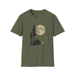 Moonlit Campfire Unisex Softstyle T-Shirt, Camping Shirt, Nature Lover Tee, Outdoor Adventure Apparel, Gift for Hikers, Summer Camping [...]