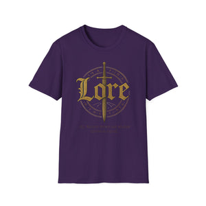 Legendary Lore Unisex Softstyle T-Shirt | Fantasy Graphic Tee for Gamers and Story Lovers | Great Gift for Birthdays, Holidays, or Every Day