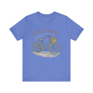 Just Cruising T-shirt, Summer Vibes Tee, Casual Graphic Shirt, Beach Vacation Top, Unisex Jersey Shirt