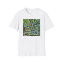 Load image into Gallery viewer, Impressionist Bridge Bike Ride Tee Inspired by Monet  Vintage Art T-Shirt Art Lover Gift, Nature Apparel, Birthday Gift, Relaxed Fit
