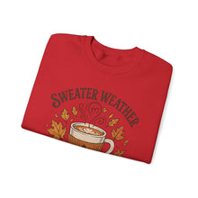 Load image into Gallery viewer, Pumpkin Spice Crewneck Sweatshirt, Cozy Fall Sweatshirt, Autumn Apparel, Thanksgiving Sweatshirt, Sweater Weather Fashion, Gift for [...]
