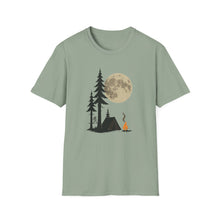 Load image into Gallery viewer, Moonlit Campfire Unisex Softstyle T-Shirt, Camping Shirt, Nature Lover Tee, Outdoor Adventure Apparel, Gift for Hikers, Summer Camping [...]
