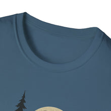 Load image into Gallery viewer, Moonlit Campfire Unisex Softstyle T-Shirt, Camping Shirt, Nature Lover Tee, Outdoor Adventure Apparel, Gift for Hikers, Summer Camping [...]
