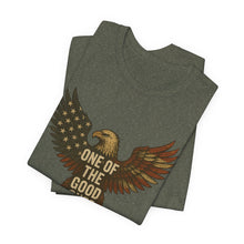 Load image into Gallery viewer, American Flag Eagle Unisex Tee - Patriotic Shirt, USA Independence Day Top, Fourth of July Apparel, Veteran Gift, Memorial Day Tee

