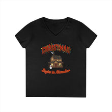 Load image into Gallery viewer, Warm Funny Christmas Ladies' V-Neck T-Shirt
