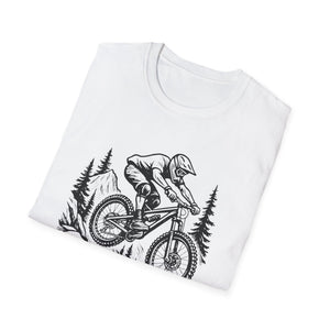 Mountain Biker Jumping T‑Shirt  Downhill , Freeride, Enduro MTB Airborne Rider Graphic Tee Cycling Gift