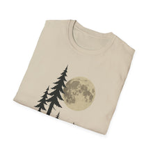 Load image into Gallery viewer, Moonlit Campfire Unisex Softstyle T-Shirt, Camping Shirt, Nature Lover Tee, Outdoor Adventure Apparel, Gift for Hikers, Summer Camping [...]
