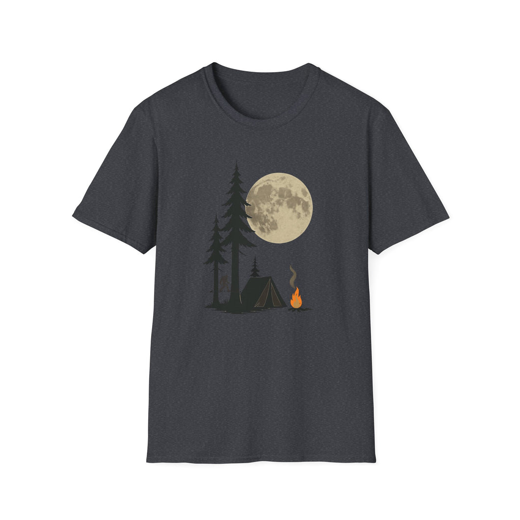 Moonlit Campfire Unisex Softstyle T-Shirt, Camping Shirt, Nature Lover Tee, Outdoor Adventure Apparel, Gift for Hikers, Summer Camping [...]