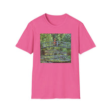 Load image into Gallery viewer, Impressionist Bridge Bike Ride Tee Inspired by Monet  Vintage Art T-Shirt Art Lover Gift, Nature Apparel, Birthday Gift, Relaxed Fit
