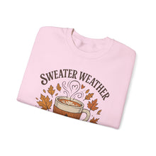 Load image into Gallery viewer, Pumpkin Spice Crewneck Sweatshirt, Cozy Fall Sweatshirt, Autumn Apparel, Thanksgiving Sweatshirt, Sweater Weather Fashion, Gift for [...]
